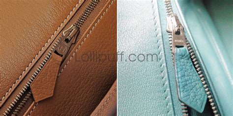 real Hermes zippers